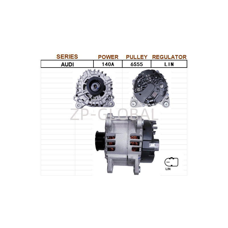 12v Bull Regulator Voltage Alternator Car 06F903023P for Audi A4/A5/Q5 3.0/2.7