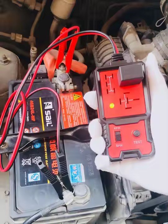 Universal 12V Car Battery Checker Precise Relay Tester With LED Indicator Plastic Accessory for All Vehicles
