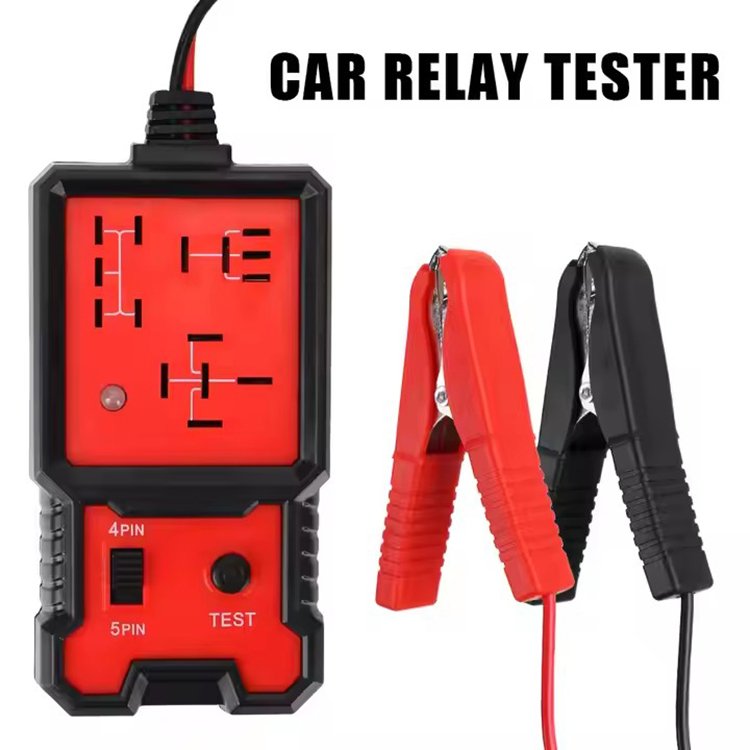 Universal 12V Car Battery Checker Precise Relay Tester With LED Indicator Plastic Accessory for All Vehicles