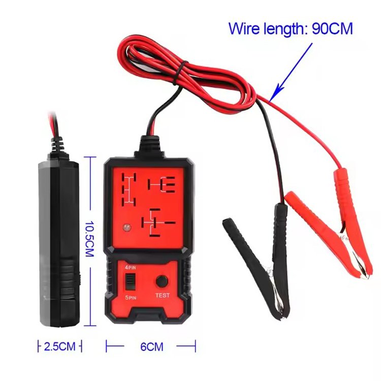 Universal 12V Car Battery Checker Precise Relay Tester With LED Indicator Plastic Accessory for All Vehicles