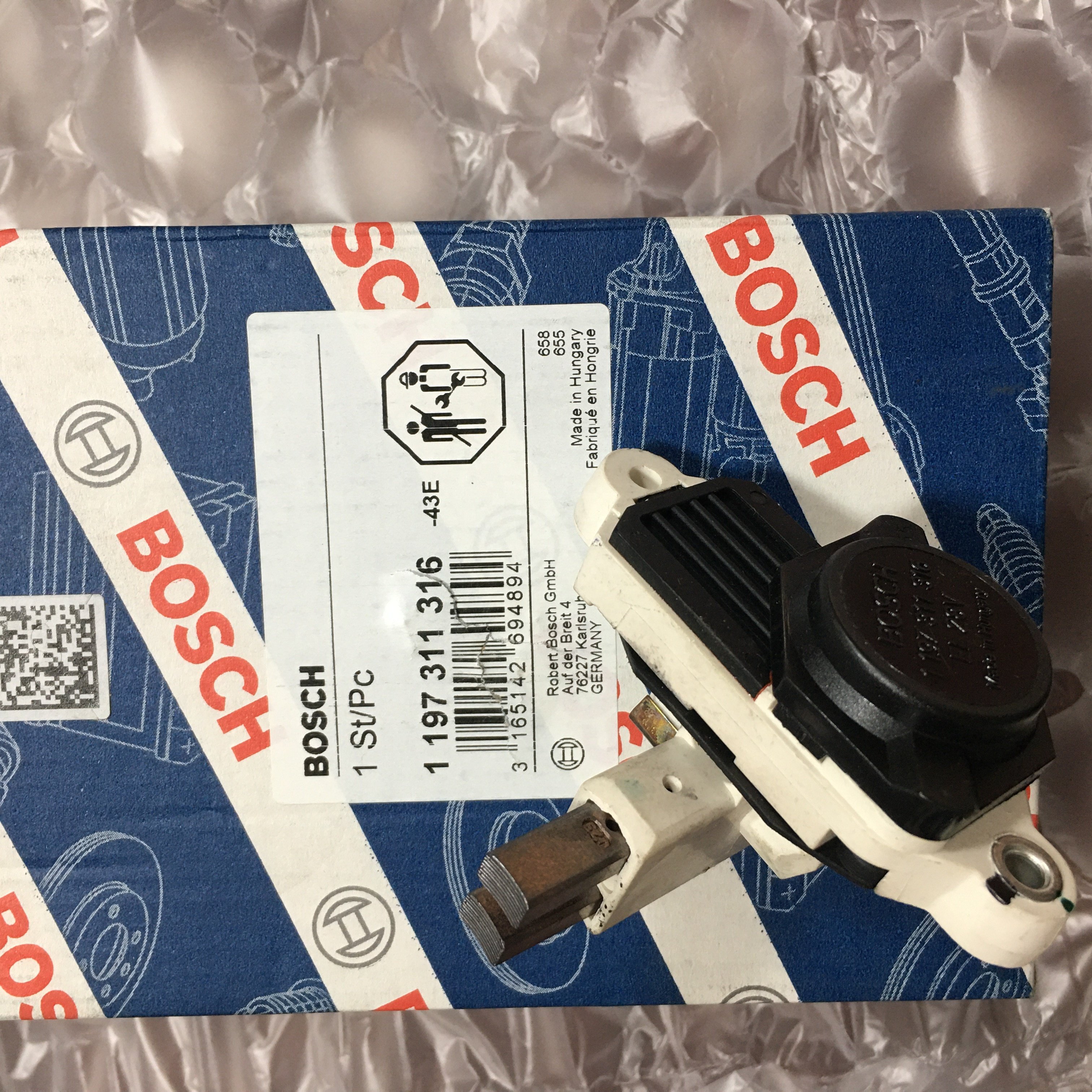 24V ORIGINAL REGULATOR 1197311316 067115 1622284 698672 ALTERNATOR PARTS VOLTAGE REGULATOR for DAF
