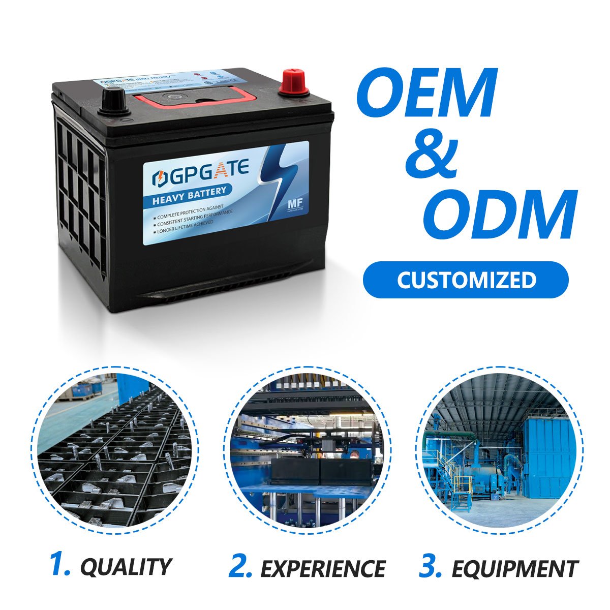 High Performance JIS 95D31 12V 60Ah MF Deep Cycle Lead-acid Car Battery Suitable for Starting Japanese Cars