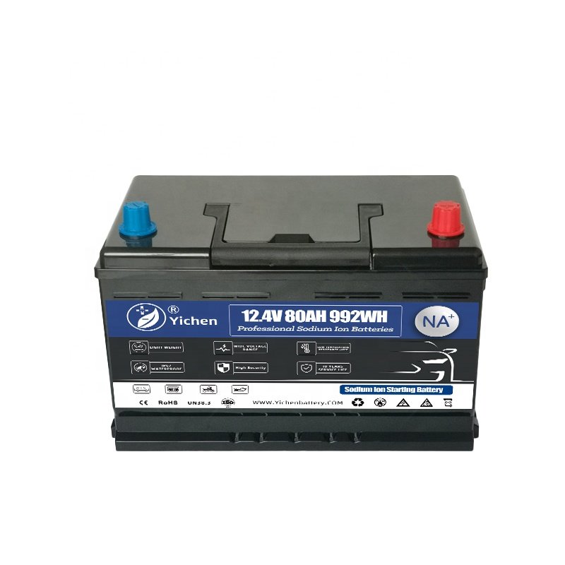 New Design Car Starting Sodium Ion Battery 12.4V 80Ah with Grade a SIB Cells