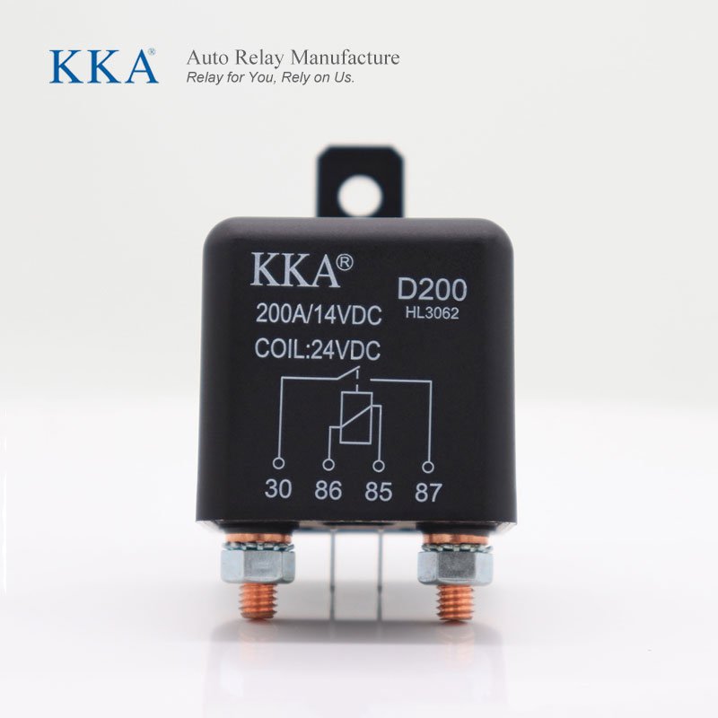 High Current 200A Automotive Relay 12V 2.4W Car Starter Relay for Motor Truck Boat Power Start Auto Relays