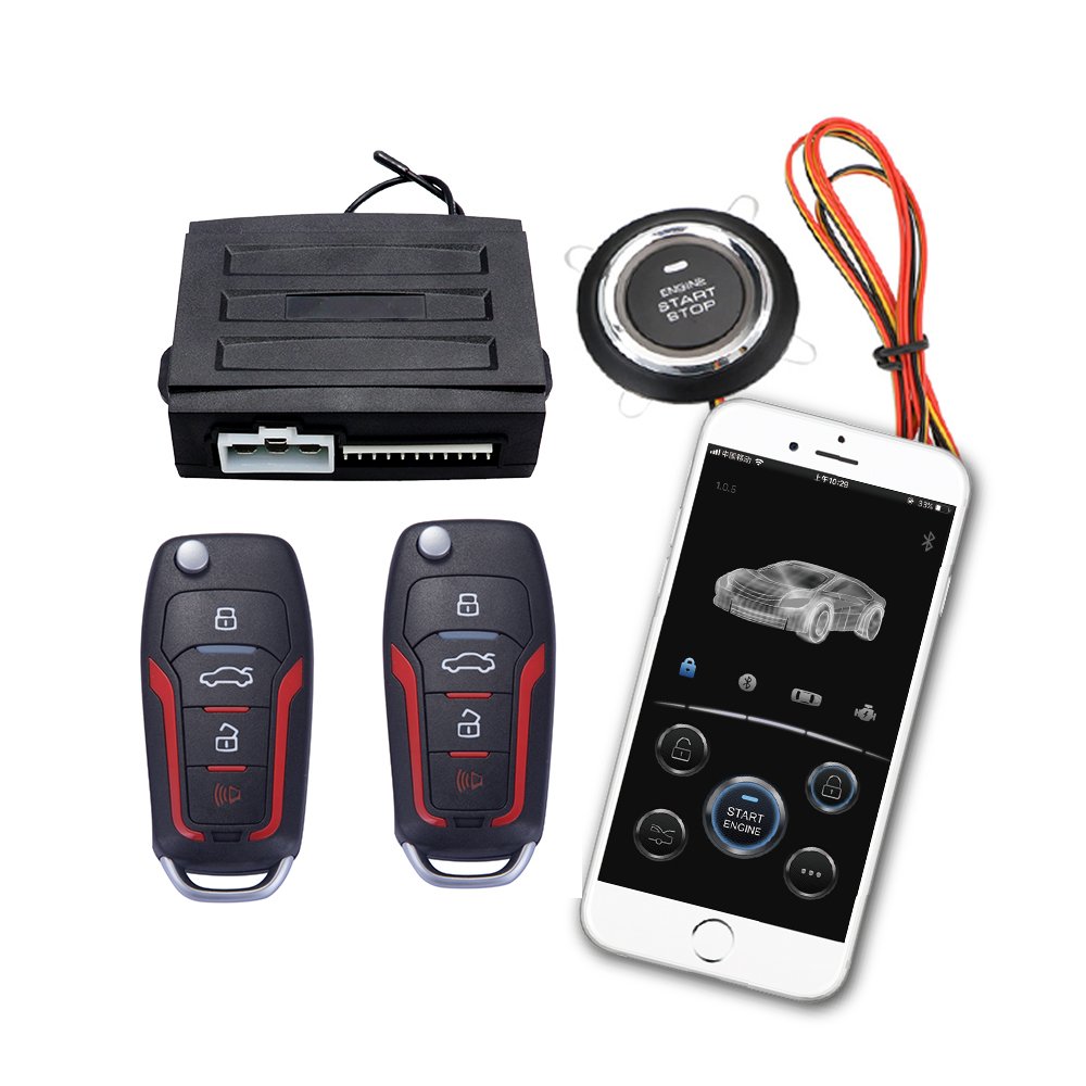 Factory Price Phone App Blue Tooth Universal Car Remote Starter Engine SMART KEY Push Button Start Stop System