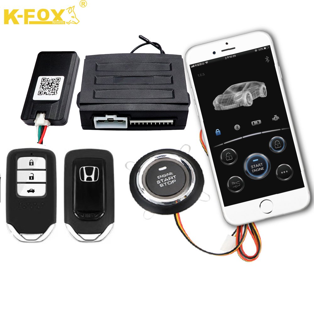 Factory Price Phone App Blue Tooth Universal Car Remote Starter Engine SMART KEY Push Button Start Stop System