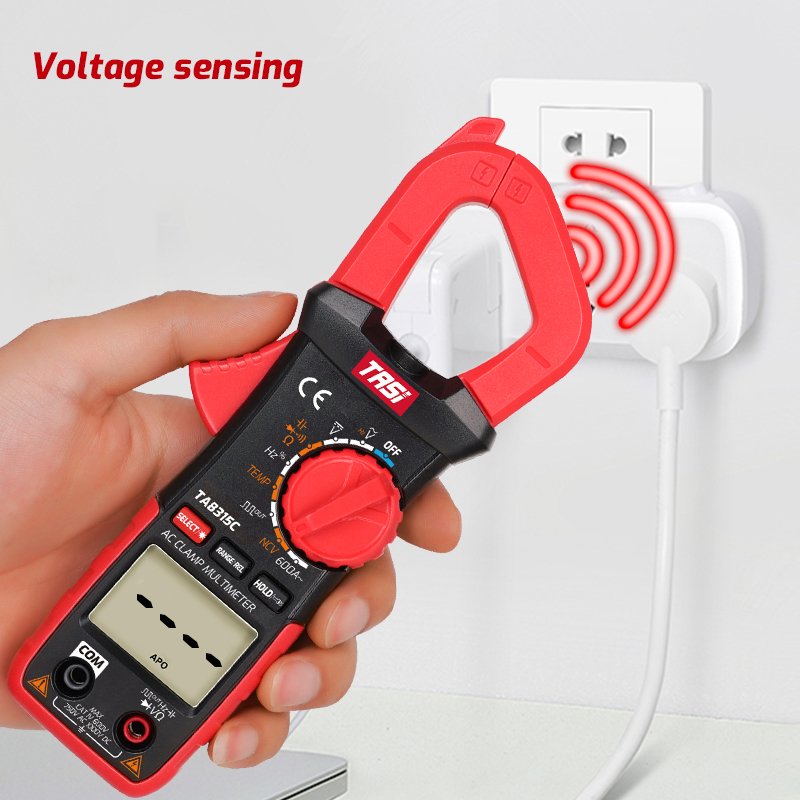 TASI TA8315A Clamp Multimeter 1000V 600A True RMS Auto Range Digital AC DC Clamp Meter