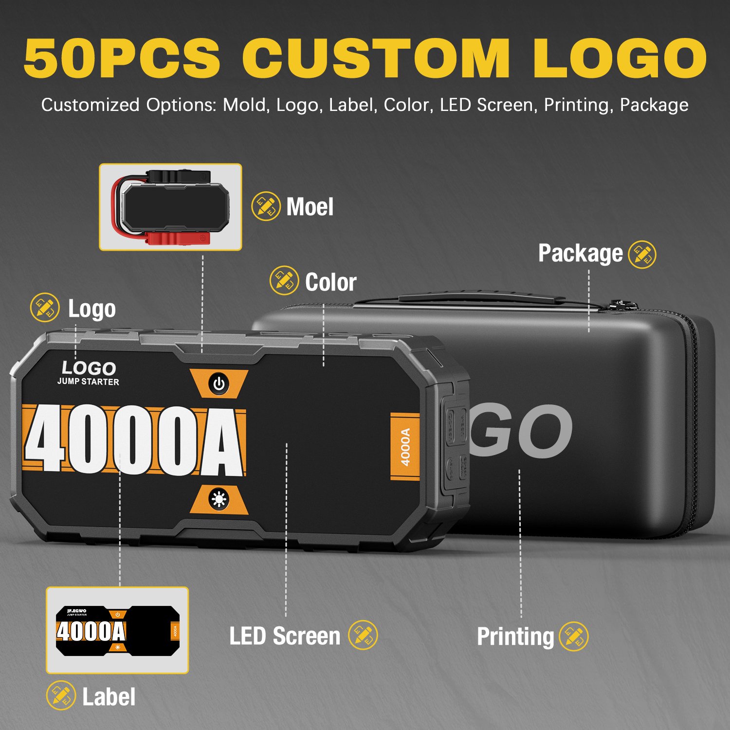 12V 230W Lithium Multi-function Emergency Tool Portable Charger Starting Device Car Jump Starter