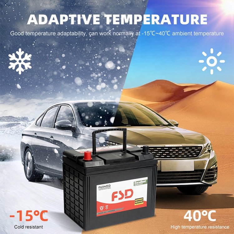 High CCA JIS Standard Car Battery 12V 60Ah Boats Vehicles Maintenance Free Lead Acid Auto Battery