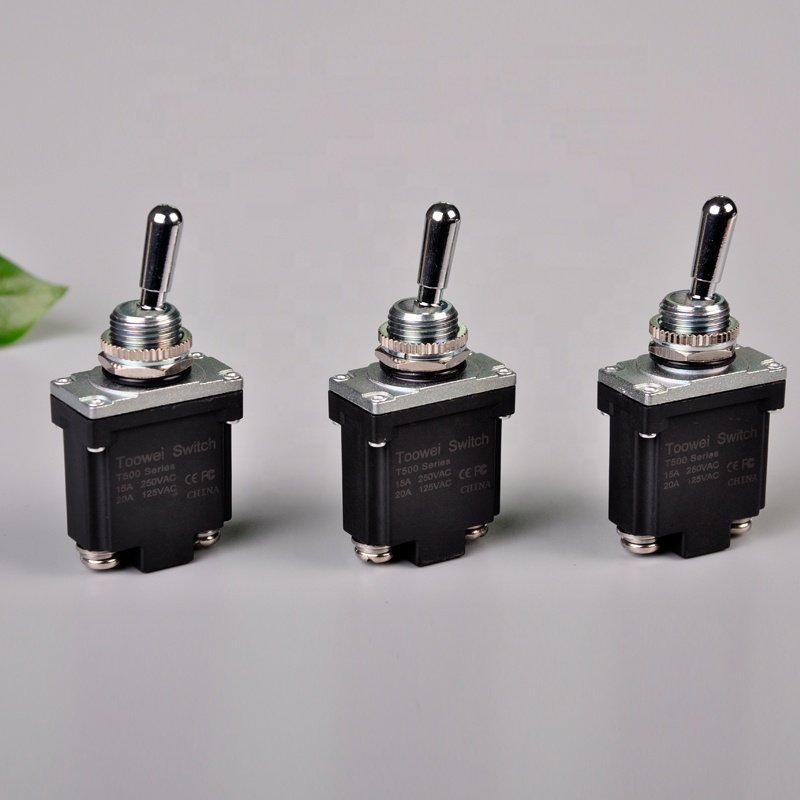 Car Brass Waterproof Toggle Switch 12mm Ip67 Waterproof Vintage Heavy Duty on off Round