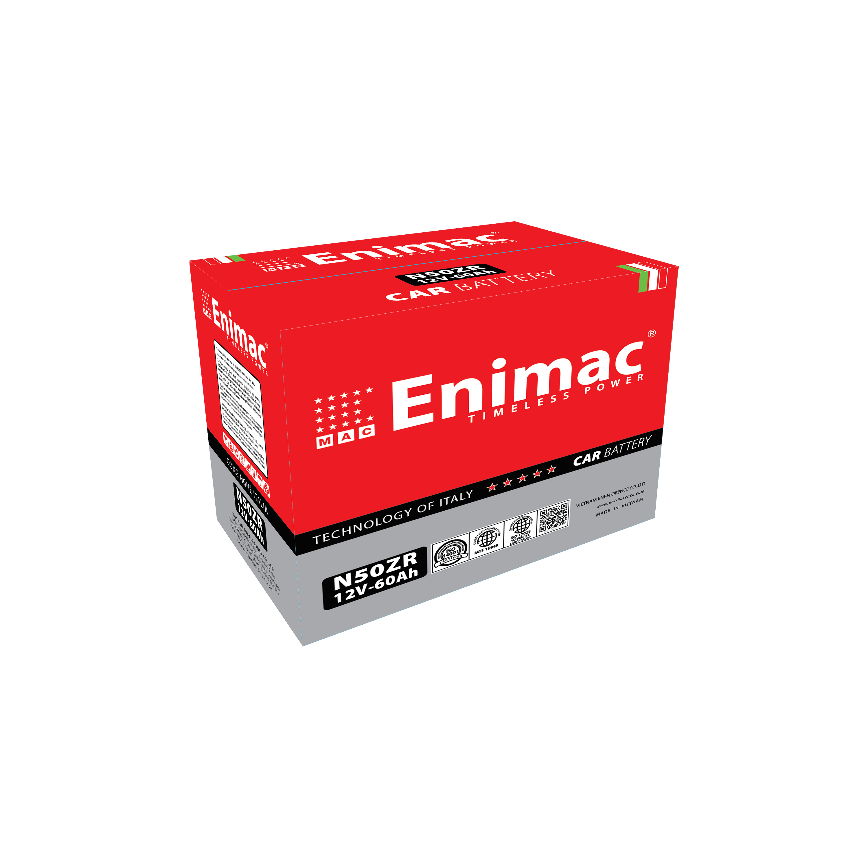 Factory Price JIS Standard N50Z R/L Acid Lead Battery for Toyota Honda Nissan Cars and Trucks Made in Vietnam
