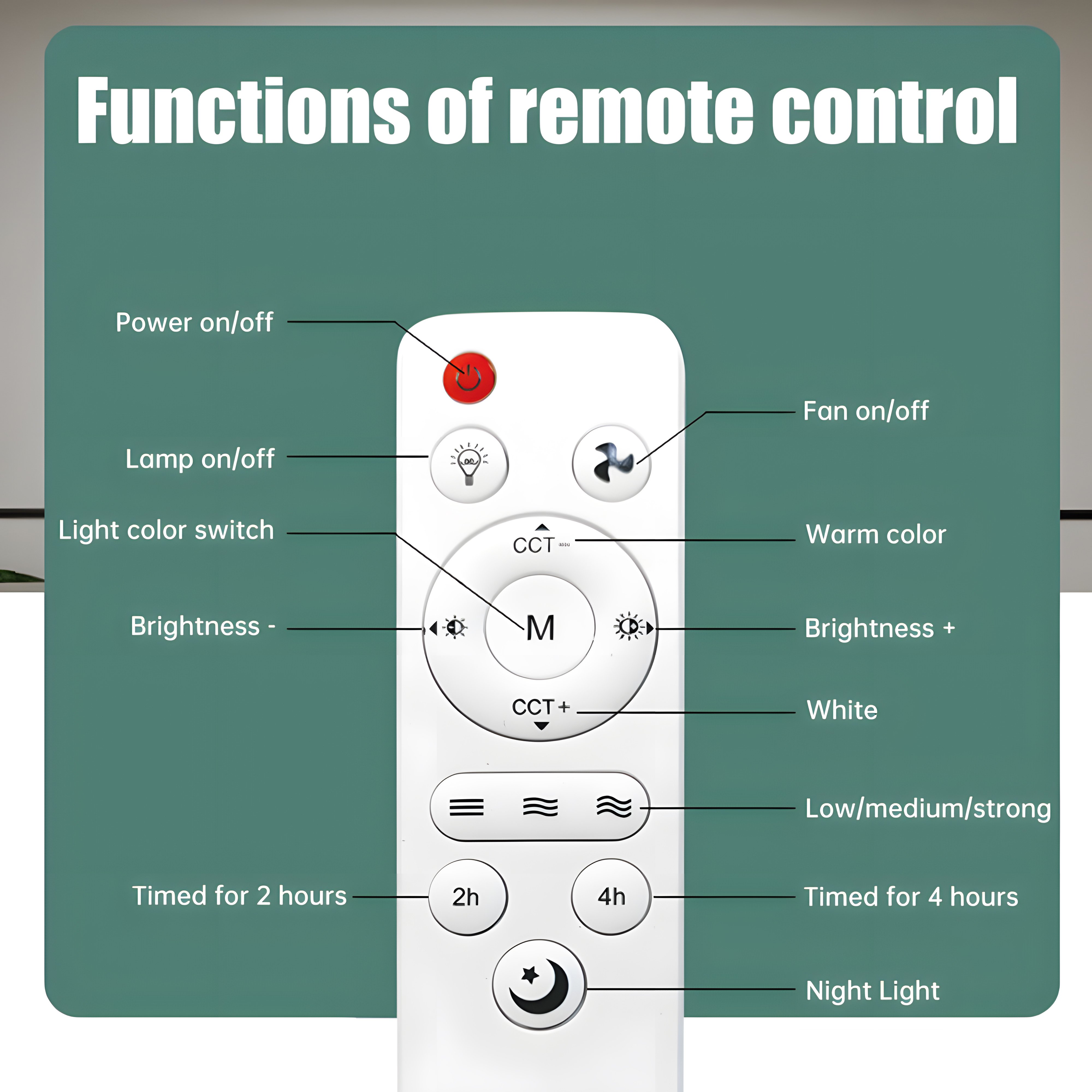 With Remote Control E27 LED Fan Lamp E27 Base Wireless Ceiling Fan Light Intelligent Silent Electric Fan Ceiling Lamp Office