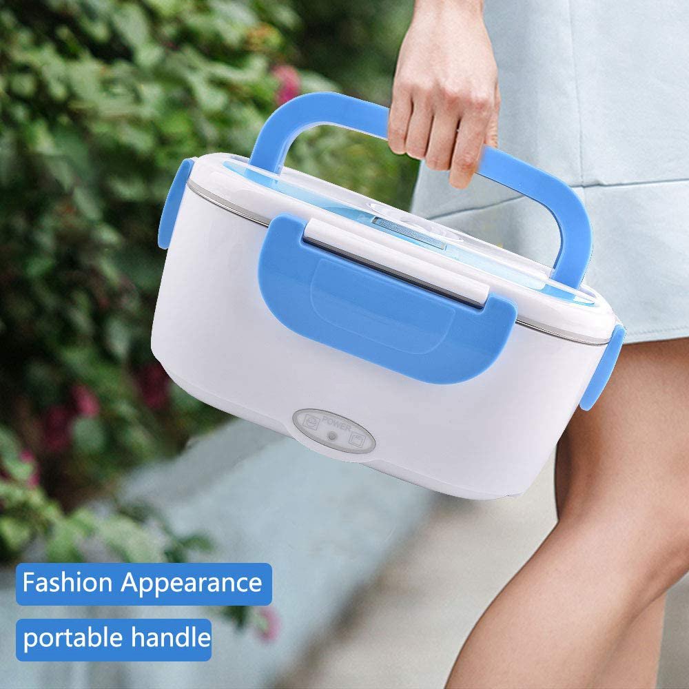 110V/12V Portable Food Heater Lunch Box / Removable Plastic Container Heated Electric Lunchbox for Car and Home