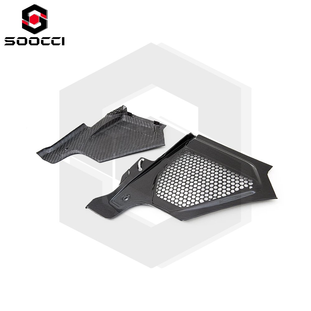 Dry Carbon Fiber Cowl Panel Cover for BMW M2 M3 M4 S58 G8X G80 G81 G82 G83 Engine Bay Top Corner Panels Engine Hood Panel Trim