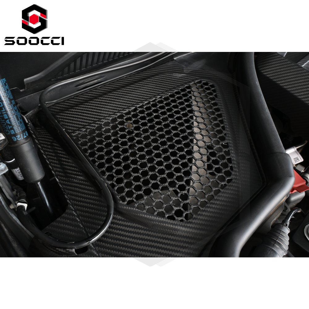 Dry Carbon Fiber Cowl Panel Cover for BMW M2 M3 M4 S58 G8X G80 G81 G82 G83 Engine Bay Top Corner Panels Engine Hood Panel Trim