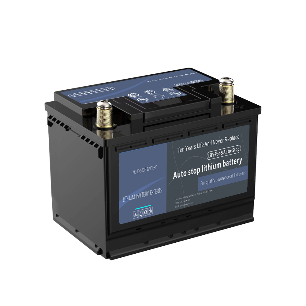 Powerful Car Start-Stop Battery 12V 60Ah Rechargeable Deep Discharging Lifepo4 Automotive Batteries Lithium Battery Wholesale