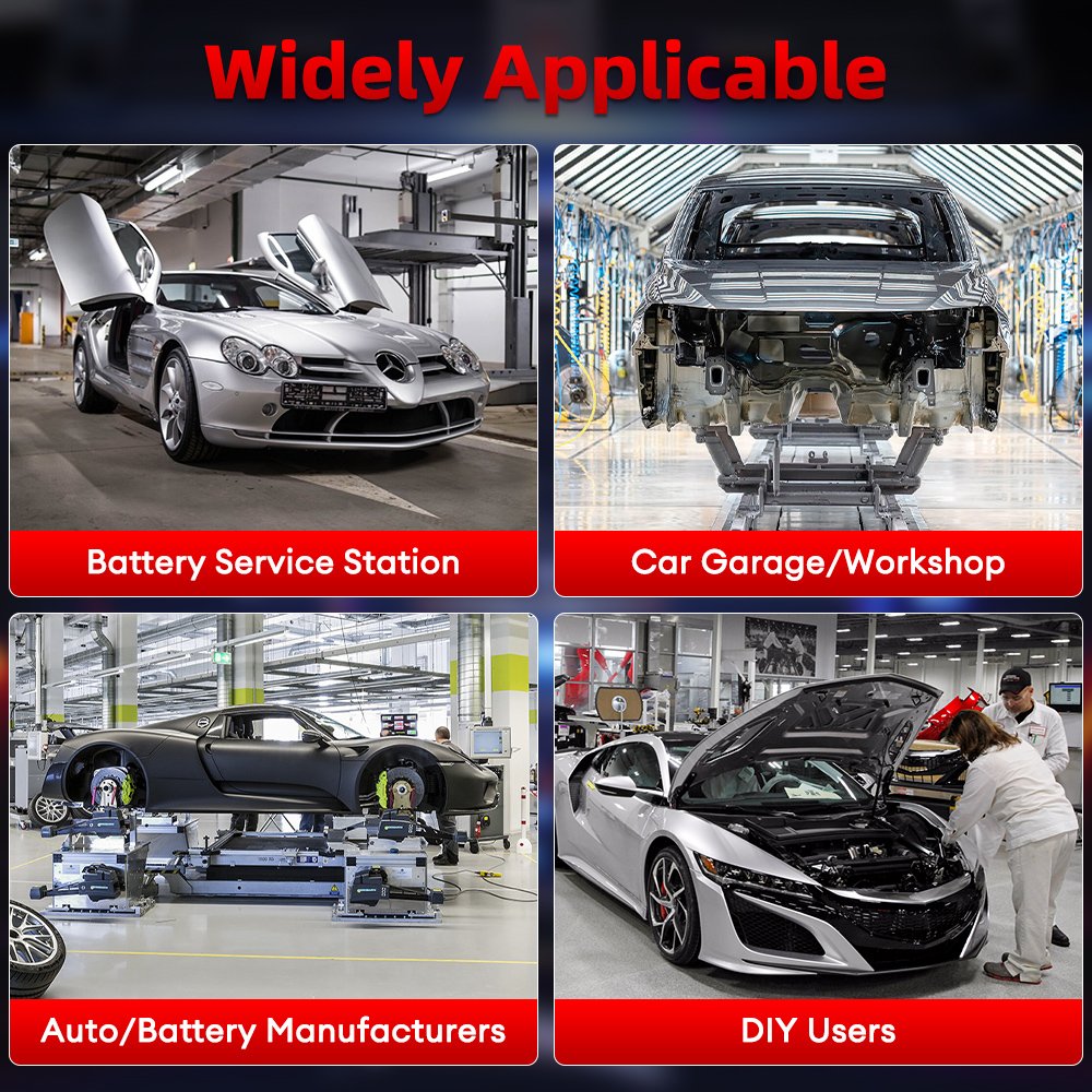 2025 ANCEL BST60 Digital Car Tester 12V Battery Analyzer with Cigarette Lighter Adapter and Alternator Tester English Language