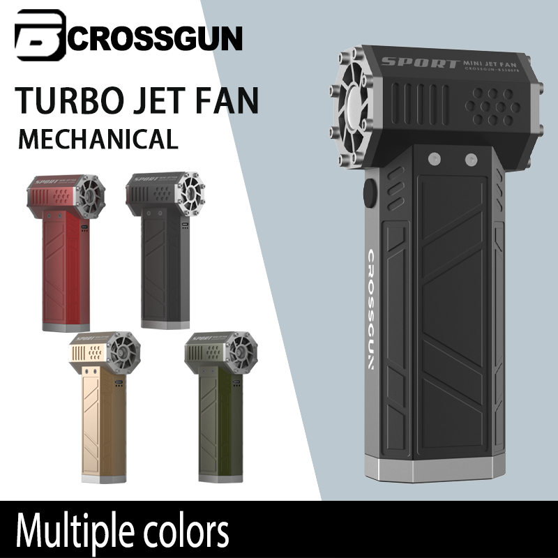 Crossgun USB Charging Battery Turbine Electric JetFan Portable Mini Turbo Fan Vertical Small Wind Turbine for Car