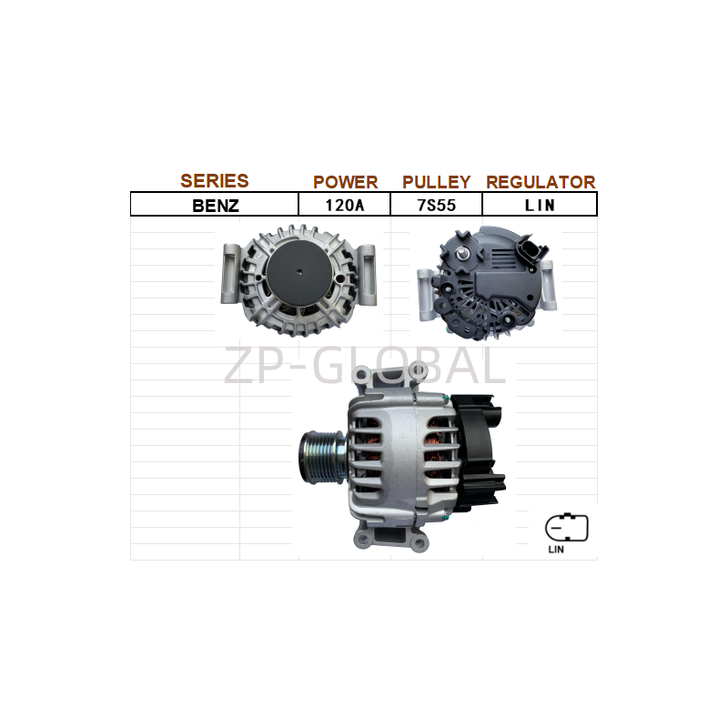 Small Engine Kit 14v Auto Alternator 2711541402 for Mercedes-Benz C180/C200/C250