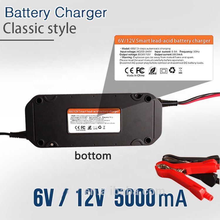 New Product Car Battery Smart Charger 6V/12V Lead Acid Battery Charger 1.5A 3A Battery Charger