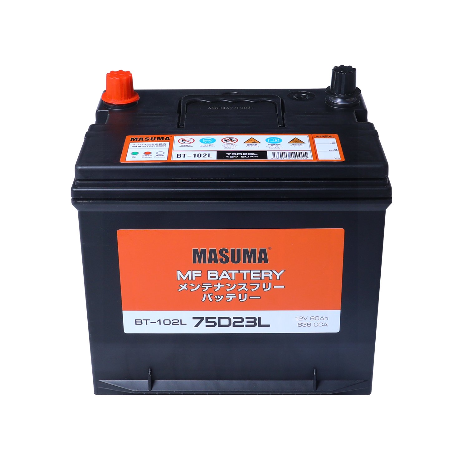 BT-102L MASUMA Car Auto Batteries 60ah 12v in Stock