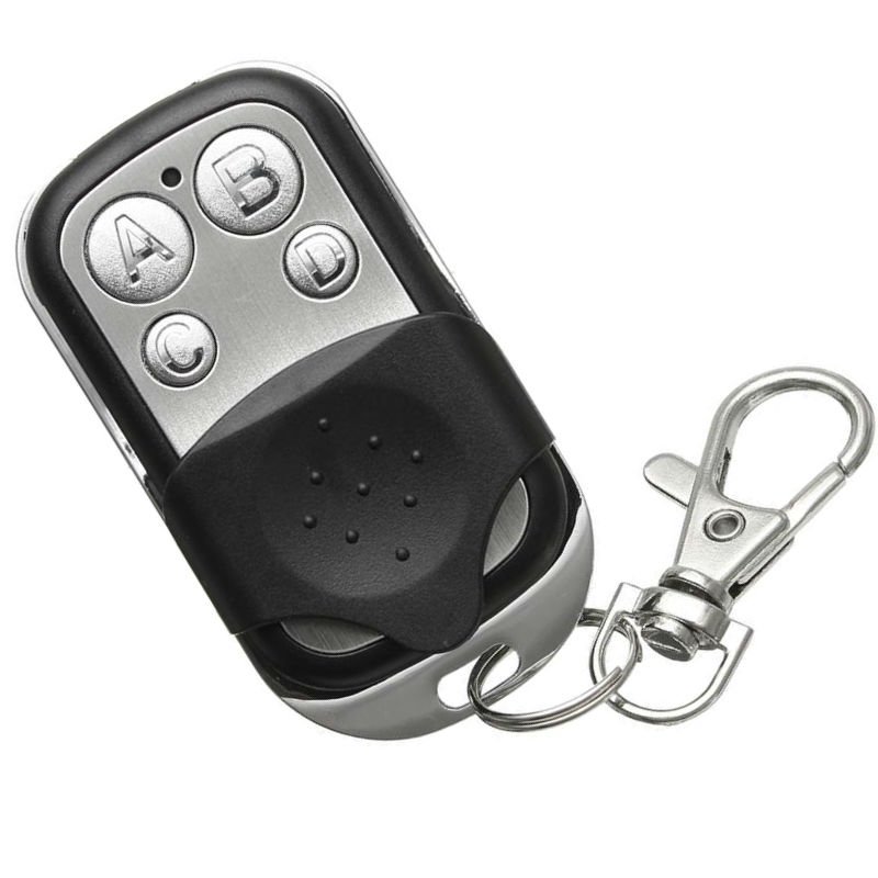 433mhz ABCD4-button Key Fob Replacement RF Door Remote Copier for Anti-theft Motorcycle Garage Door Remote