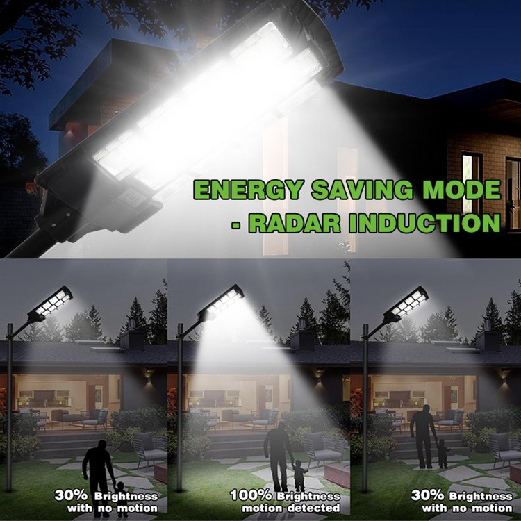 Solar Outdoor Courtyard Light LED 6-meter High Pole High-power Motion Sensor All in One Solar Street Light