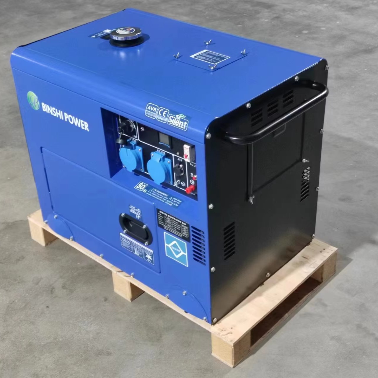 10KW Single Phase AC Diesel Engine 10KVA Silent Portable Generator Set Home Use Auto Remote Start 110V/240V