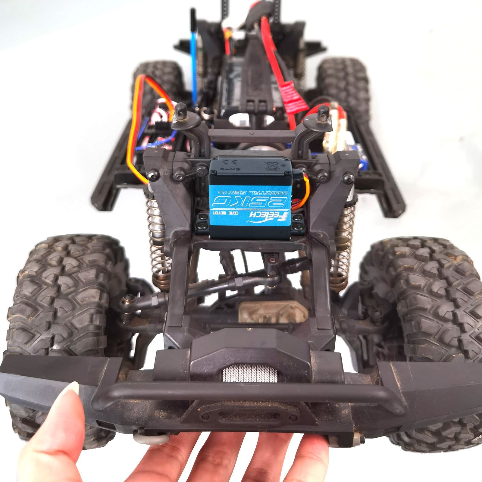 25KG 30KG Waterproof High Torque 180 Degree Metal Gear Standard Digital Servo Motor with 25T for 1/8 1/10 RC Cars RC Baja Truck
