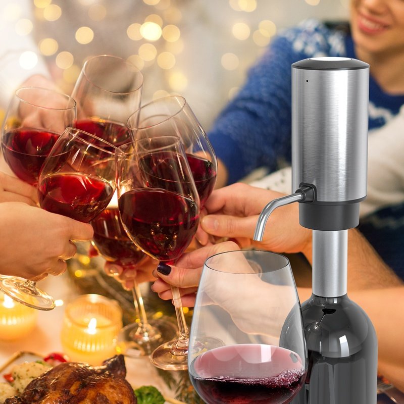 Factory Wholesale Automatic Modern Electric Wine Aerator Dispenser Wine Pourer with Custom Logo