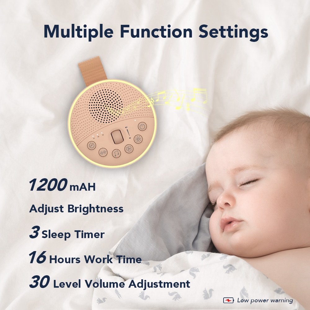 HiFiD Noise Machine Baby Sleep Sound Player Night Light Toy Sound Machine White Noise Machine With 21 Sounds