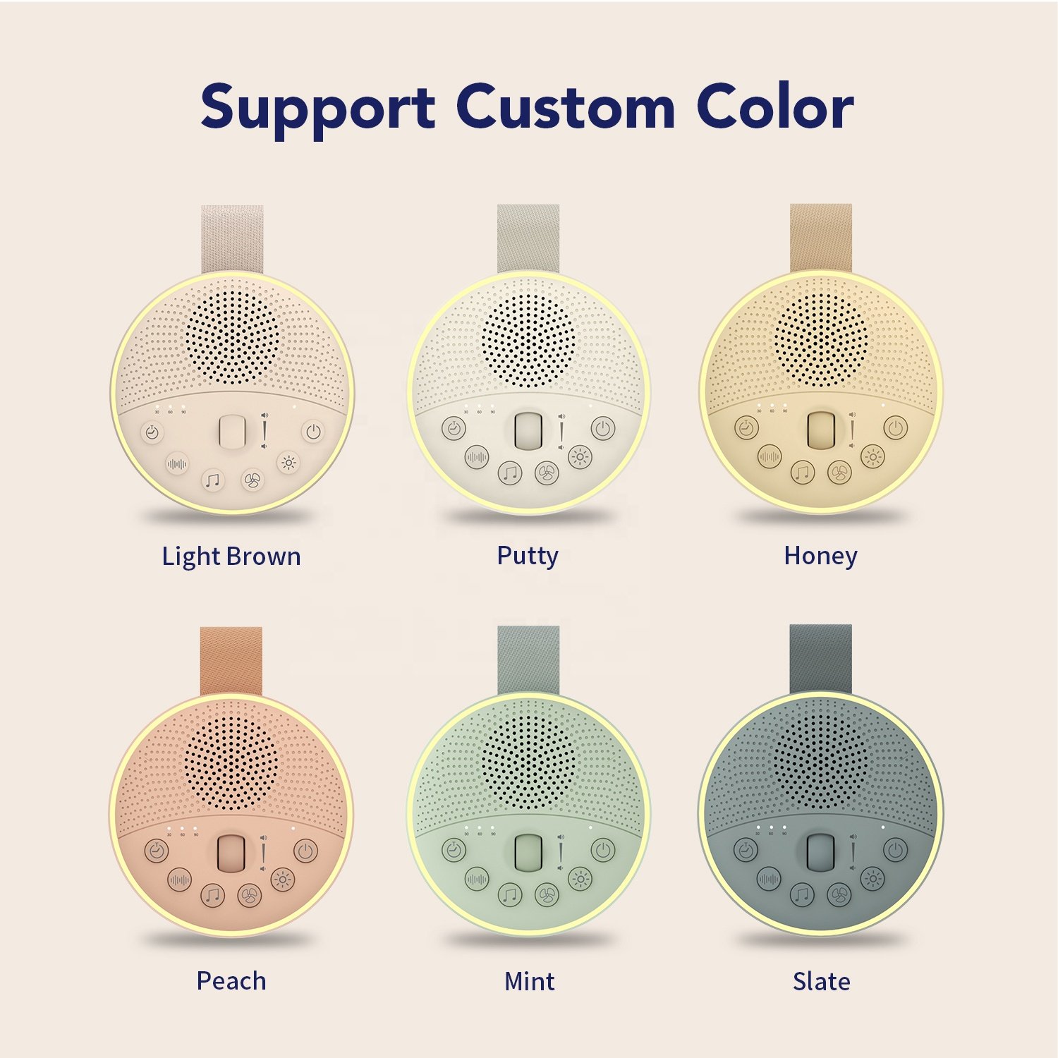 HiFiD Noise Machine Baby Sleep Sound Player Night Light Toy Sound Machine White Noise Machine With 21 Sounds