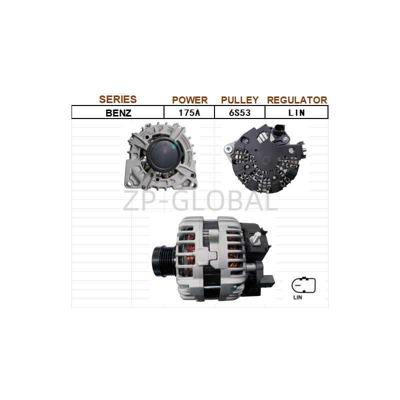 Ac Car Alternator Voltage Regulator 0009063822 for Mercedes Benz A160/180/GLA180