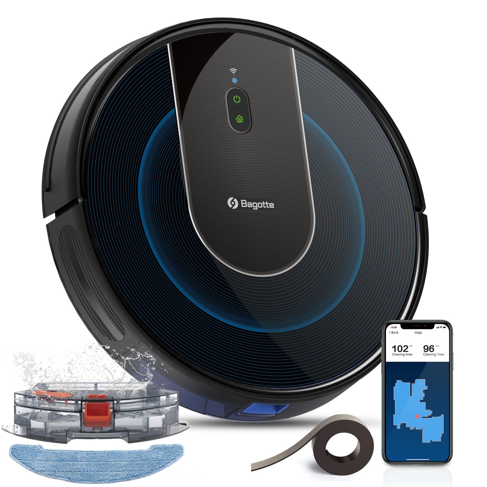 Source Factory Hot Selling Smart Robot Vacuum Cleaner Floor Cleaning Sweeping Mop Sweeping Machines Automatic Vacuum Clean