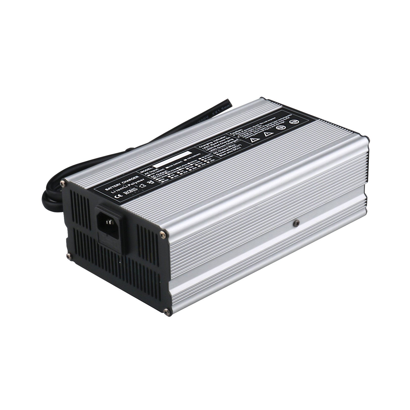 Smart Charge Auto Stop 67.2V 8A Lithium Battery Charger for 16S 59.2V Lithium Battery 60V Battery Charger