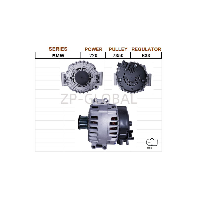High Quality All the Car Alternator Voltage Regulators 12317560988 for BMW X5 3.0i