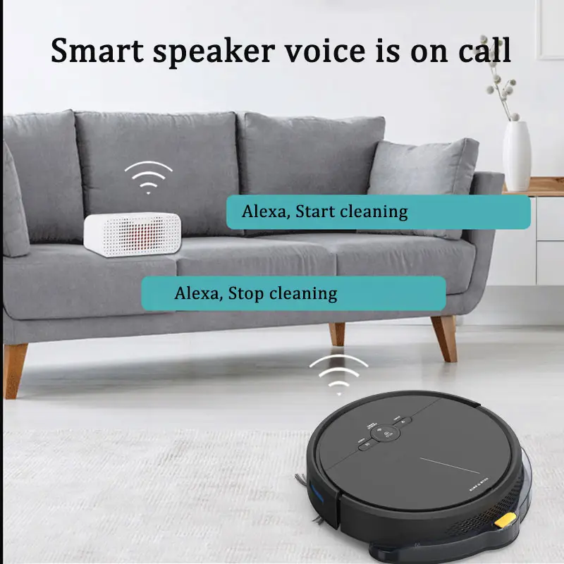 Glomarket Tuya Smart Recharge Vacuum Cleaner OEM Vacuum Cleaner Smart Robot Vacuum Cleaner Alexa Google Assistant Voice Control