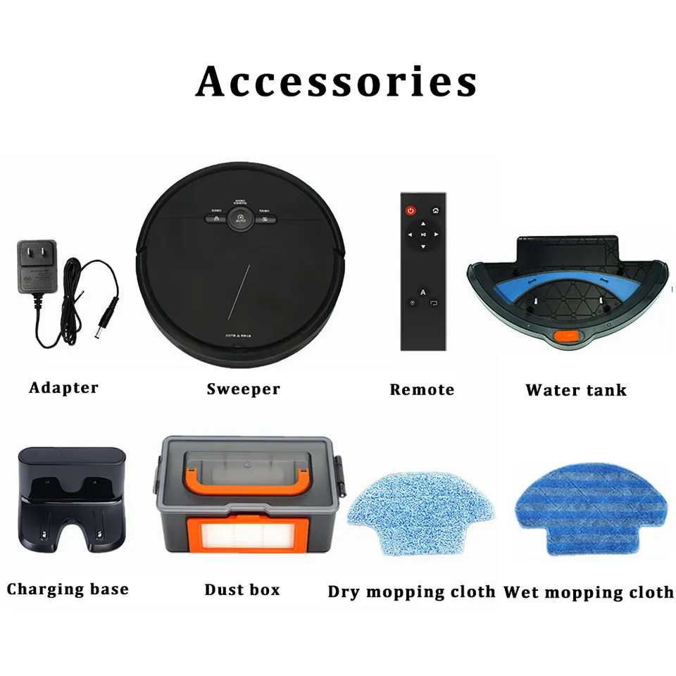 Glomarket Tuya Smart Recharge Vacuum Cleaner OEM Vacuum Cleaner Smart Robot Vacuum Cleaner Alexa Google Assistant Voice Control