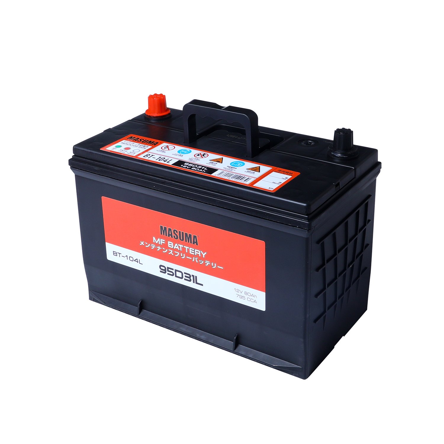 BT-104L Japan MASUMA Auto Batteries 12V 80AH Long Life Maintenance Car Starting Auto Battery