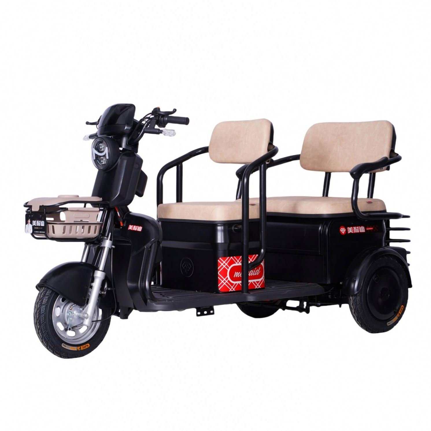 CHENLU China Factory 3-Wheel Electric Leisure Tricycle Auto Battery 800W Power Open Body Type 48V Voltage Passenger Certified