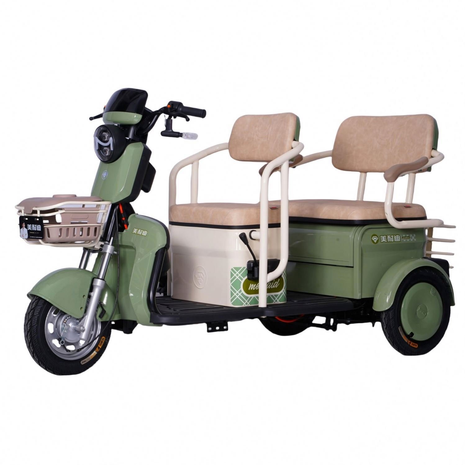 CHENLU China Factory 3-Wheel Electric Leisure Tricycle Auto Battery 800W Power Open Body Type 48V Voltage Passenger Certified