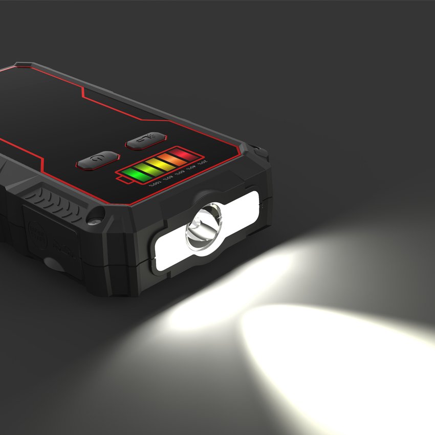 1000A Lithium Portable Jump Starter 10000mAh Power Bank Car Battery Booster For Small Cars