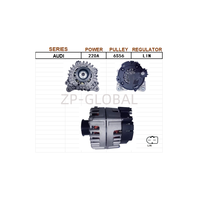 2012 car alternator voltage regulator 059 903 023J for 10 Volkswagen Touareg 3.0