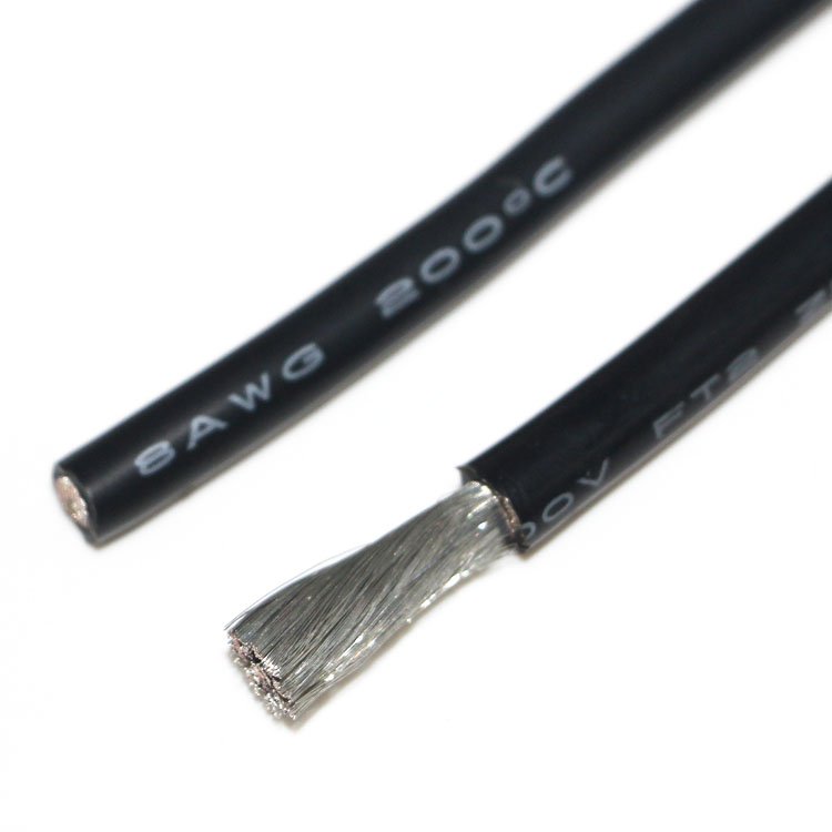 4AWG 6WAG 8AWG Silicone Insulation Power Cable 8AWG Stranded Wire Heat Resistant Silicone Insulation Electrical Wires