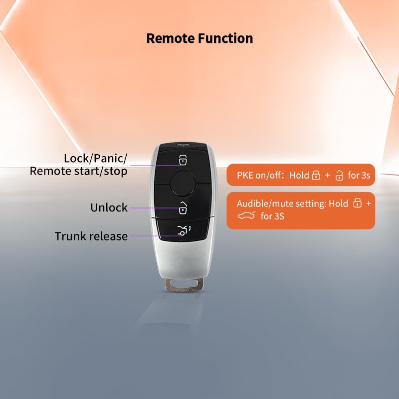 EASYGUARD Fit for 19-22 G CLASS W463 with Factory Push Start Button CAN BUS PKE Remote Starter SYSTEM