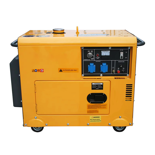 Jlmech 50/60Hz 5kW Silent Diesel Generator Portable Household Electric Starter Three Phase DC Output Hot Sale 15KW Rated 8KW