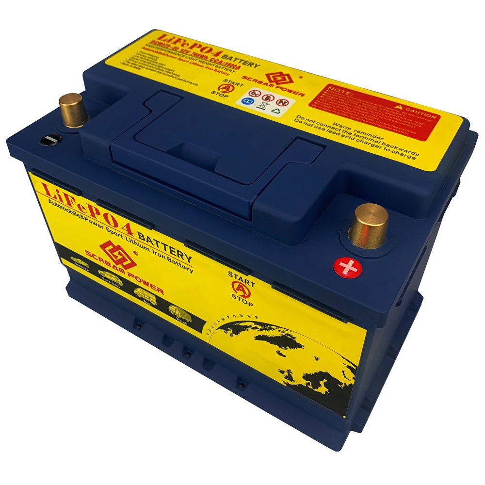 072-20 Deep Cycle BMS LFP 12.8v Lithium Iron Phosphate Cell Pack 12v 60Ah CCA 1600A Auto Lifeo4 Jump Start Battery for Car