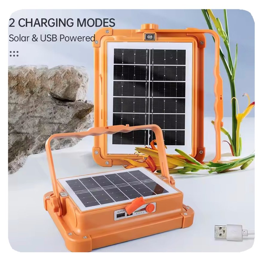 NEW Custom Rts Waterproof Outdoor Rechargeable Emergency Power Bank Torch Light Handheld Lantern LED Camping Floodlight