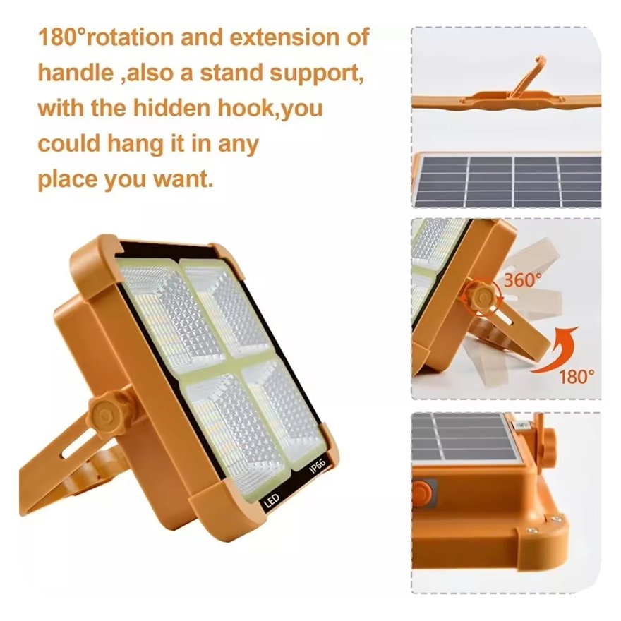 NEW Custom Rts Waterproof Outdoor Rechargeable Emergency Power Bank Torch Light Handheld Lantern LED Camping Floodlight