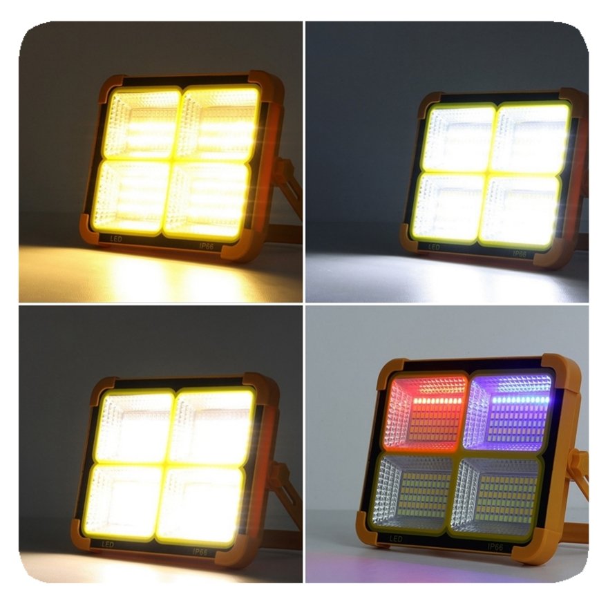 NEW Custom Rts Waterproof Outdoor Rechargeable Emergency Power Bank Torch Light Handheld Lantern LED Camping Floodlight